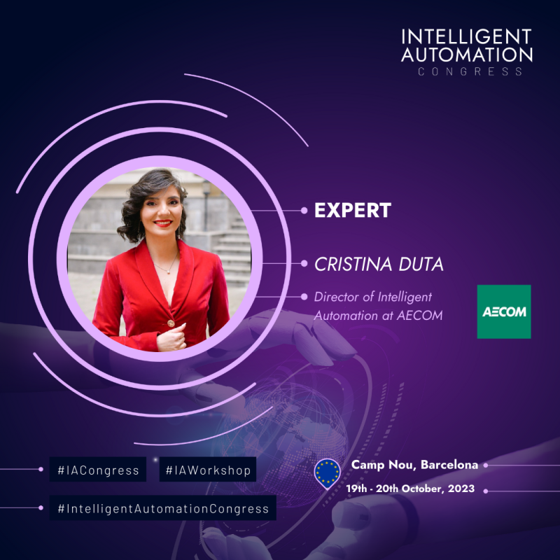 Cristina Duta -- Director of Intelligent Automation @ AECOM