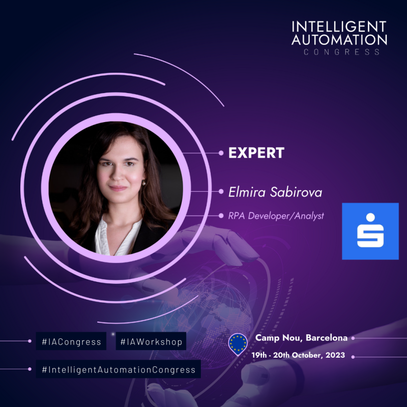 Elmira Sabirova -- RPA Developer / Analyst @ Erste Group